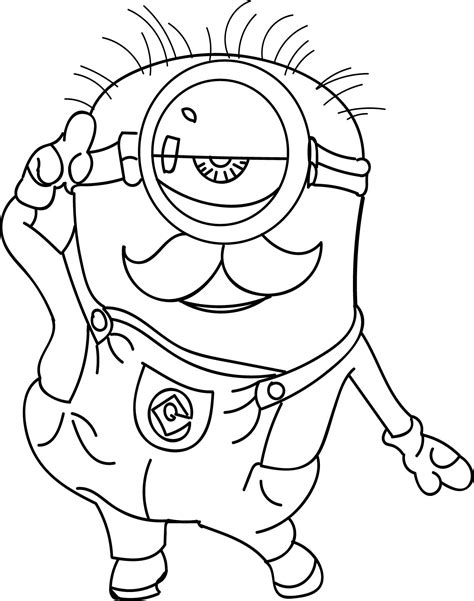 Minions Free Printable Coloring Pages