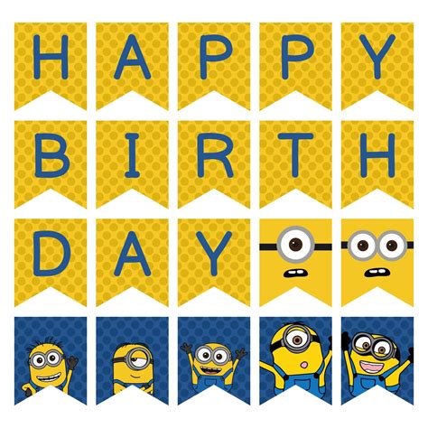 Minions Banner Printable