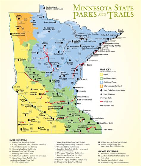 Minnesota Bike Trails Map