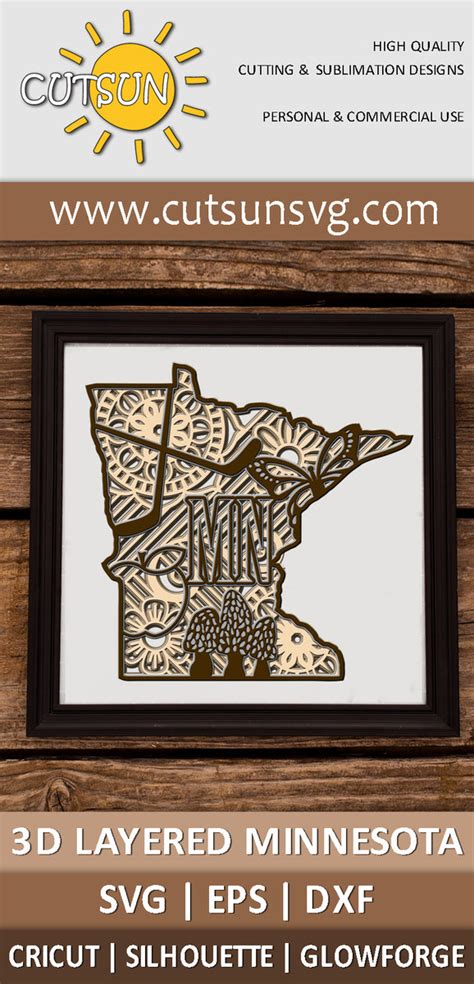 Download Minnesota State Mandala For Cricut