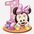 Minnie Mouse 1st Birthday Clipart