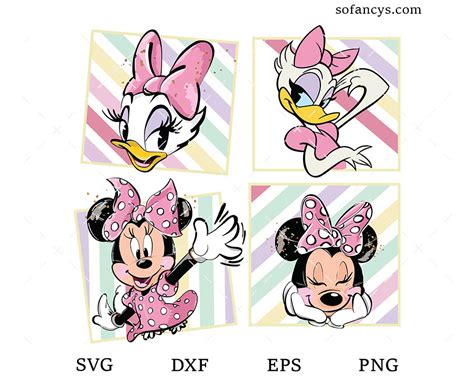 Minnie and Daisy Delight: Top-notch SVG Designs for Disney Fans!