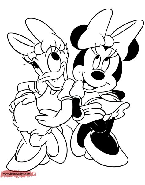 Minnie Daisy Coloring Pages