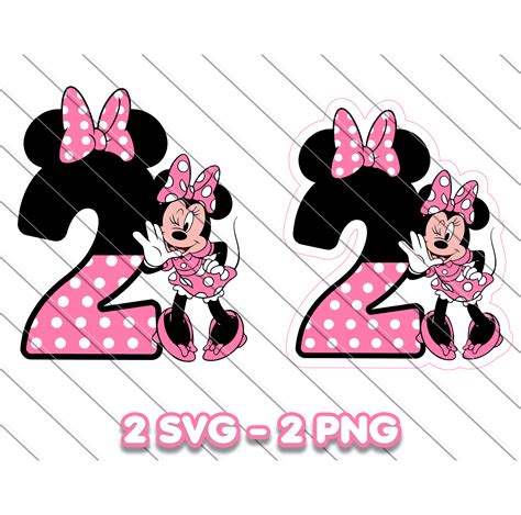 Cherish Magical Memories Forever: Celebrating Minnie Mouse's 2nd Birthday with Heartwarming SVG Templates