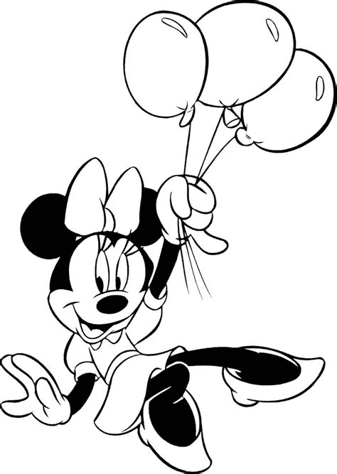 Minnie Mouse Coloring Page Free