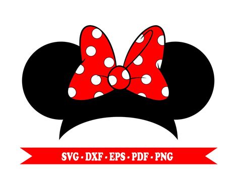 Unleash Your Inner Disney Fan with Minnie Mouse Ears SVG - FREE and Heartwarming!