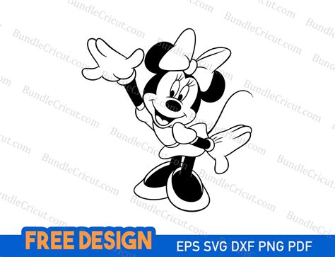 Get Crafty with These Adorable Minnie Mouse Free SVGs - Unleash Your Creativity Today!