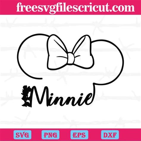 Unleash Your Creativity with Heartwarming Minnie Mouse Outline Svg Freebies!