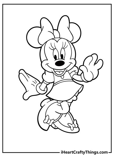 Minnie Mouse Printables Coloring Pages