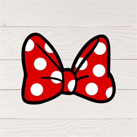 The Adorable Minnie Mouse Red Bow SVG: Awaken Your Inner Child