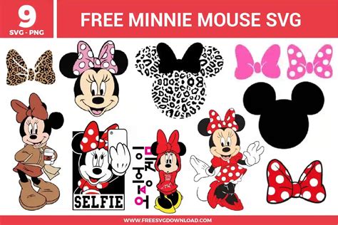 Magical and Adorable: Elevate Your Party Theme with Enchanting Minnie Mouse SVG Designs!