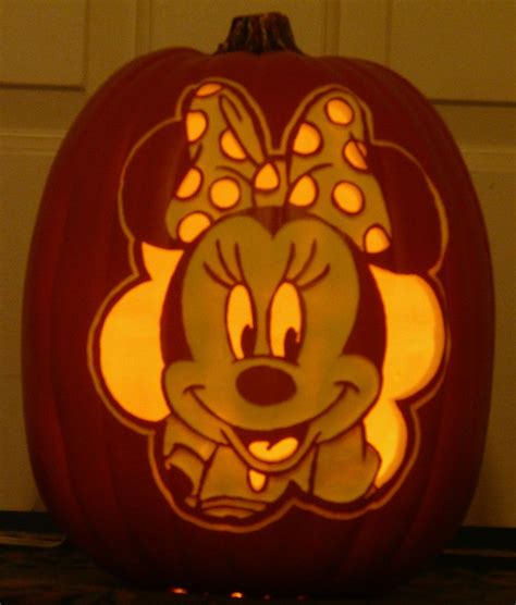 Minnie Pumpkin Template
