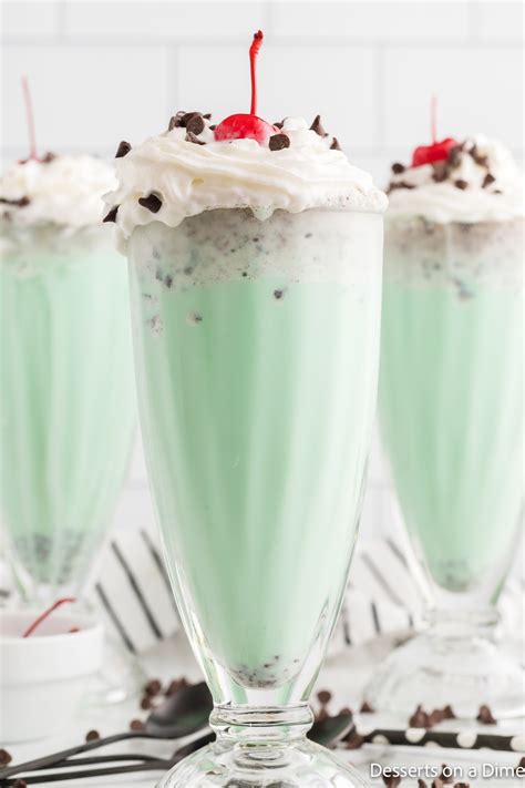 Mint Chocolate Chip Milkshake Recipe