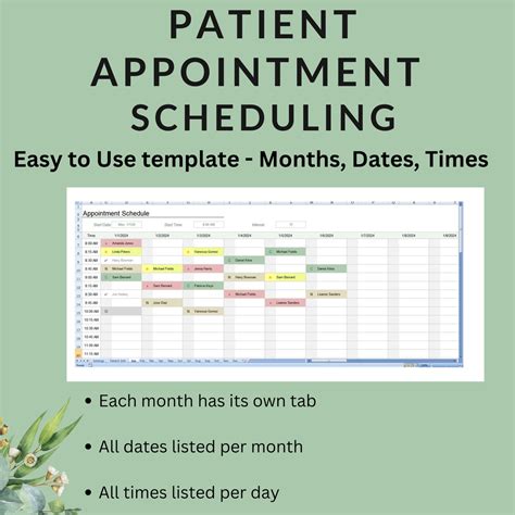 15 Min Schedule Appointment Template