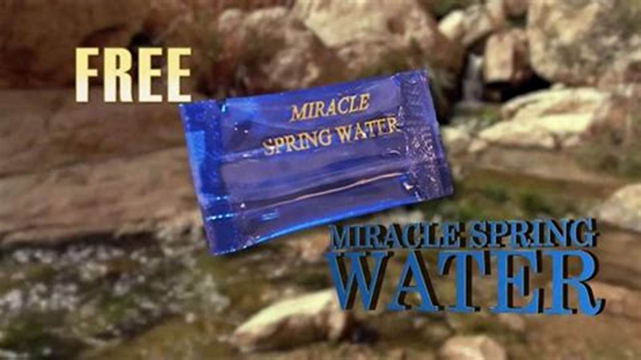 Miracle Spring Water Commercial 2025