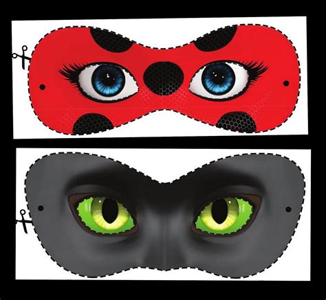 Miraculous Ladybug Mask Printable