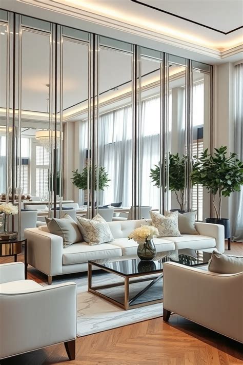 Mirror Living Room Table