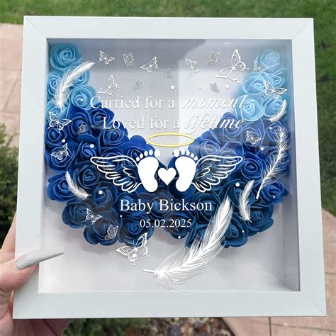 Miscarriage Baby Memorial Shadow Box