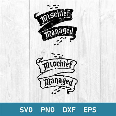 Fulfill Your Wizarding Dreams with Mischief Managed SVG - Craft Your Own Magical Creations Easily!