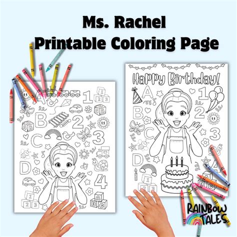 Miss Rachel Coloring Page