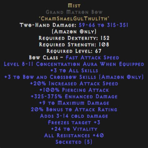 Mist Rune Word | Diablo Wiki | Fandom