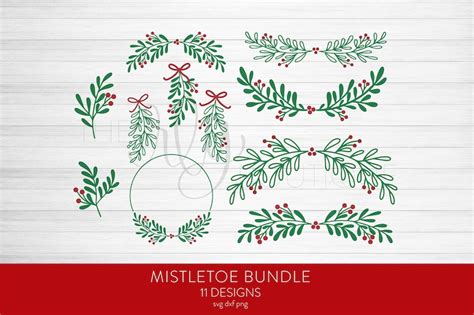 Kiss Under the Festive Glow: Stunning Mistletoe SVG Designs for Your Holiday Projects