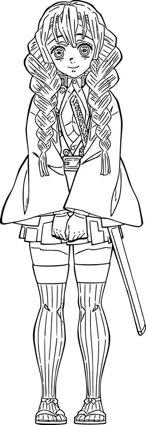 Mitsuri Coloring Pages