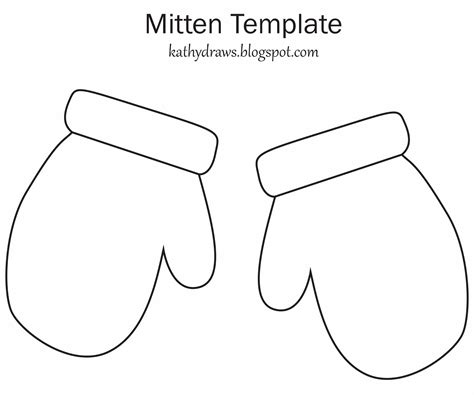 Mitten Cut Out Printable
