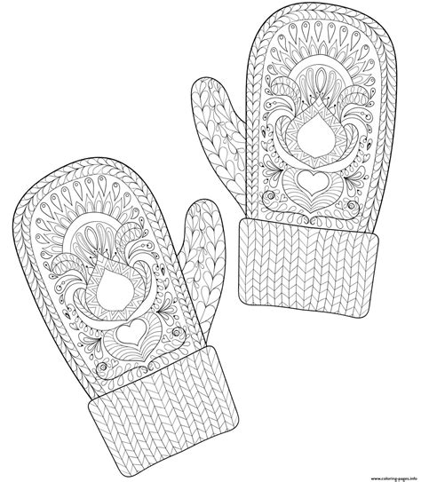 Mitten Coloring Pages Printable
