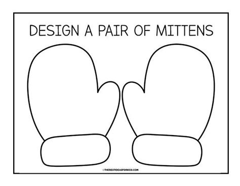 Mitten Template Preschool