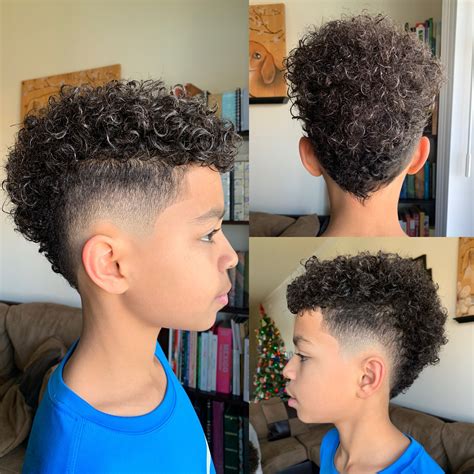 Mixed Curly Hair Fade