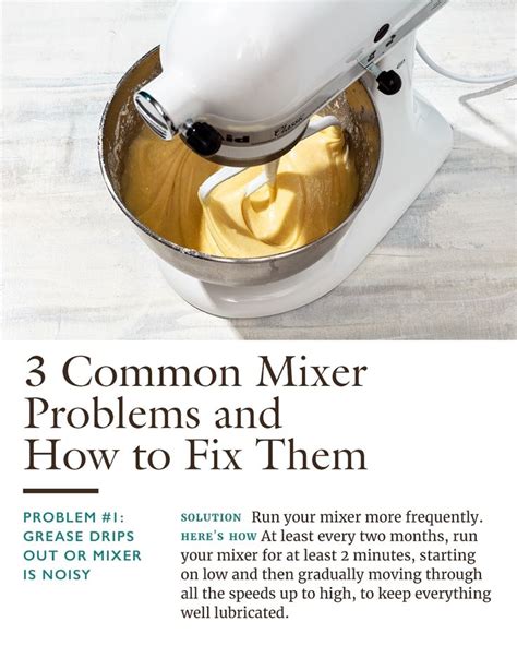 Mixer&rsquo;s problems