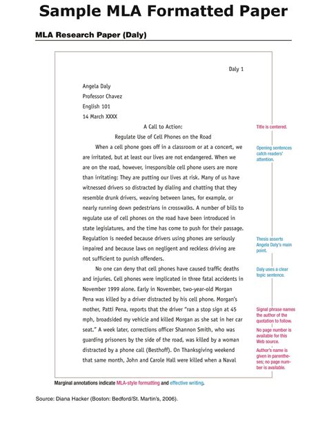 Mla Paper Template