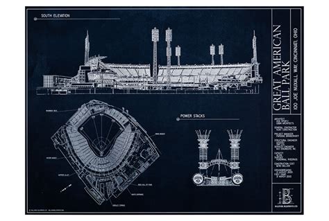 Mlb Baseball Stadium Blueprints