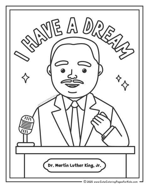 Mlk Color Page