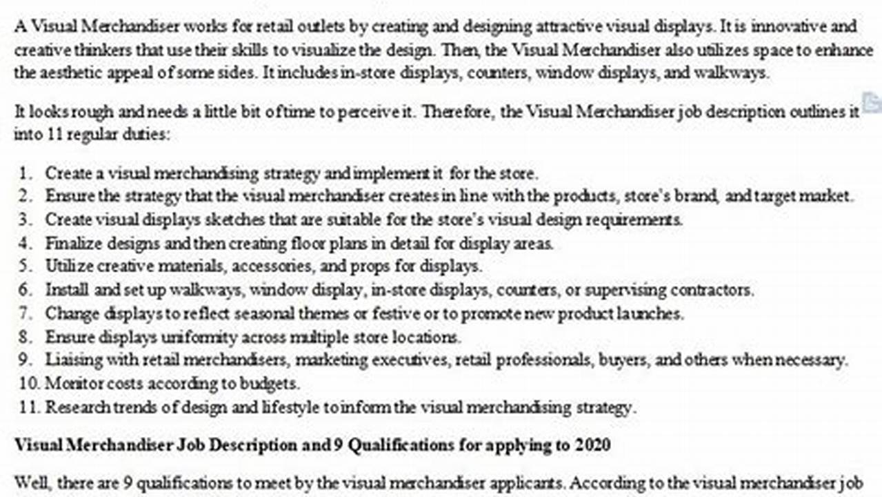 Mnsshp 2024 Merchandiser Job