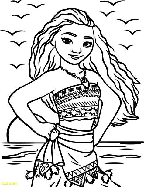 Moana Coloring Pages Disney