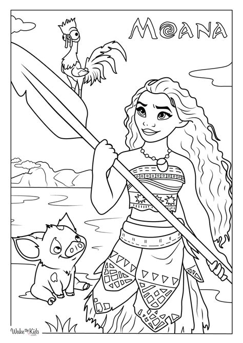 Moana Movie Coloring Pages