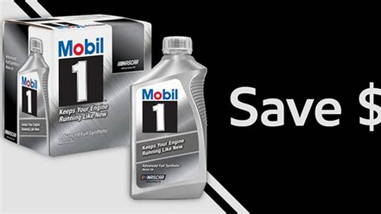 Mobil 1 Oil Rebate 2024