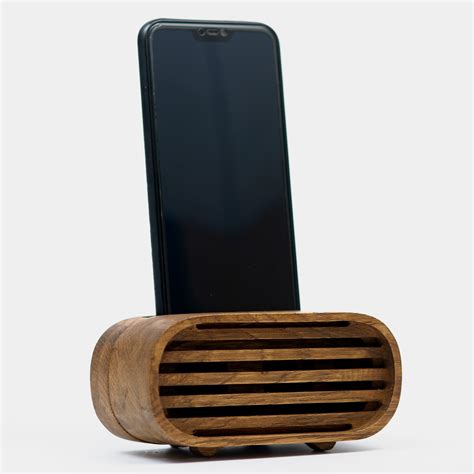 OEM / ODM Wireless Wooden Mobile Phone Holder , Portable