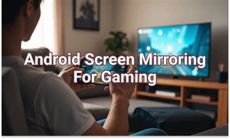 Seseorang bermain game di ponsel Infinix yang layarnya dicerminkan ke TV besar