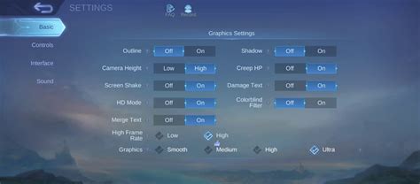 Pengaturan Grafik Mobile Legends