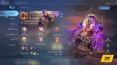 Menemukan ID Mobile Legend di Profil
