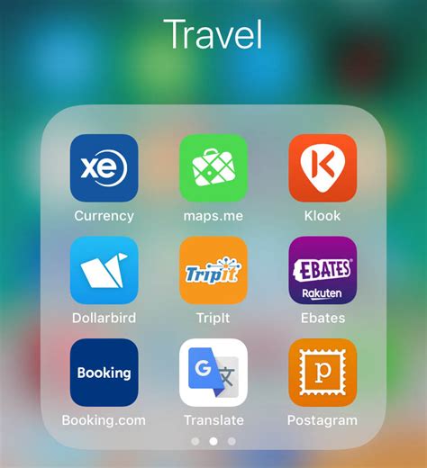 Mobile apps travel