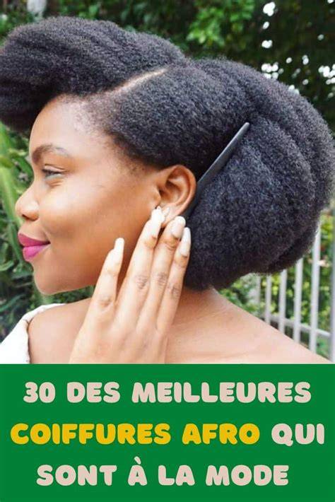 Modèle de coiffure afro