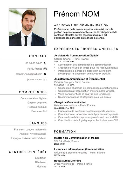 Modèles Cv Simple