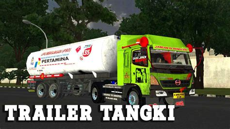 Mod bussid truck trailer tangki
