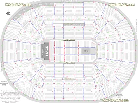 Moda Center Seating Chart Concert With Rows