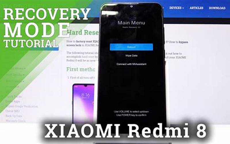 Mode Recovery Xiaomi Redmi 8 Atau 8A