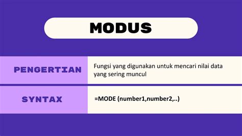 Mode Statistika